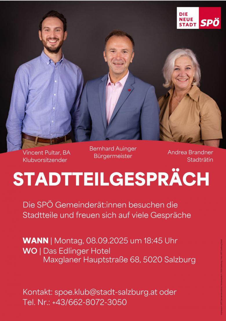 Bild Stadtteilgespräch 08.09.25 Maxglan